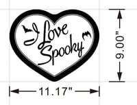 Image 3 of PRE ORDER I Love Spooky Crossbody Canvas Bag