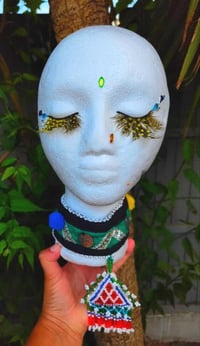 Image 1 of Fez choker pompom triangle