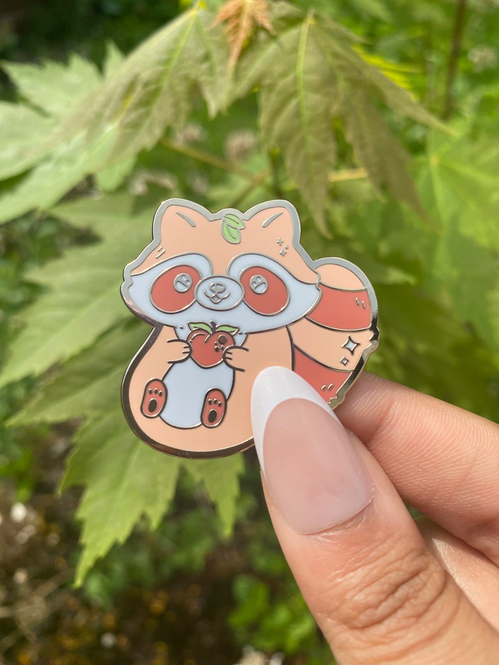 Raccoon Enamel Pins