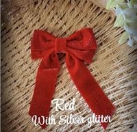 Image 1 of Double velvet bows 10 pack