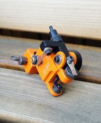 Image 7 of Aluminium sidewinder orange powder coated finish