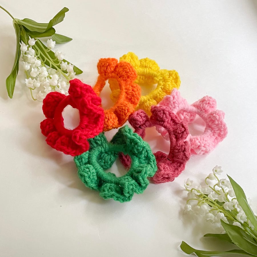 Image of crochet scrunchie
