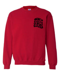 Image 1 of DALLAS STAR CREWNECK (RED/BLK)