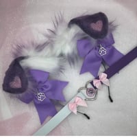 Purple Ears 🐶🐾 puppy ears with collar 