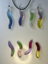 Image 3 of Glass Worms / Sour Key Sculptures and Pendants