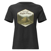Image 4 of Women's Relaxed T-Shirt, Lost in the Right Place T-Shirt | Camping Explore Outdoor Graphic Tee