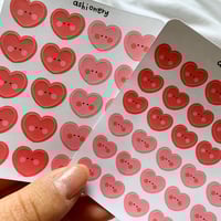 Image 3 of Medium Heart Blob Stickers