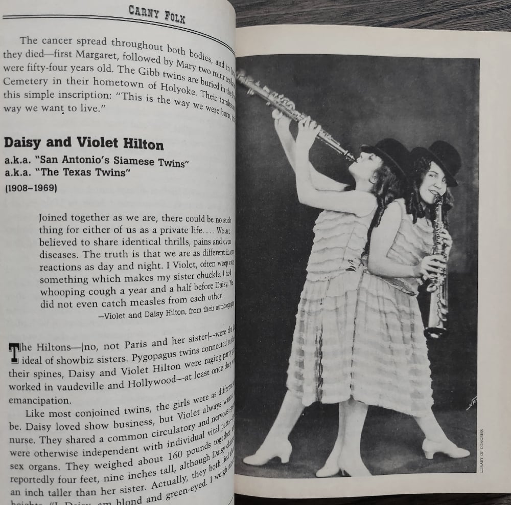 Carny Folk: The World’s Weirdest Sideshow Acts, by Francine Homberger