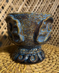 Image 2 of “Punga’s Creature” Stone Blue Glaze - Free Shipping