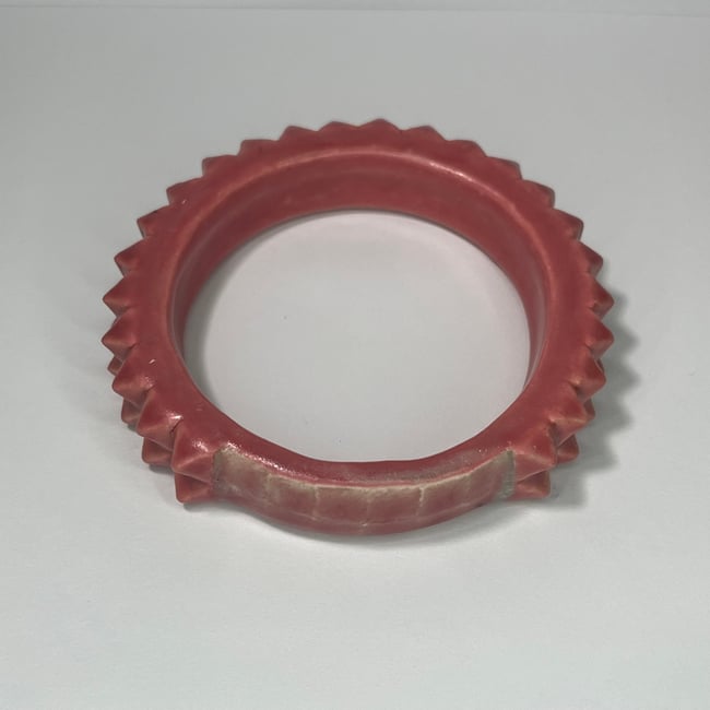 Coral Studded Bracelet - 7.25 in Inner Diameter