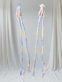 Image 2 of Tan & Purple TzitTzits 