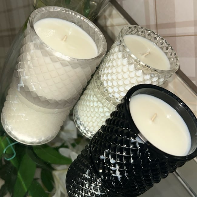 Large Luxury Geo Candle 