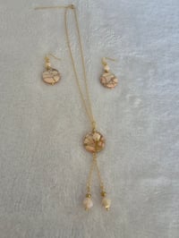 Image 5 of 18k gold plated necklace with matching earrings 