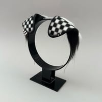 Image 2 of Black/White Check Pup