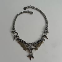 Image 2 of Bat Wings Charm Necklace