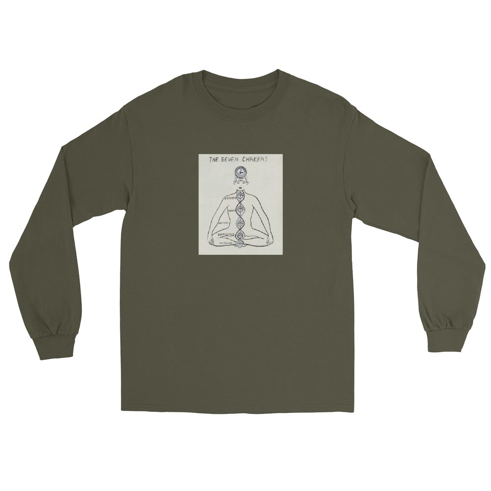 Image of THE SEVEN CHAKRAS LONG SLEEVE SHIRT 