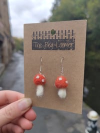 Image 2 of Toadstool Earrings 