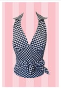 Gingham Wrap Tops