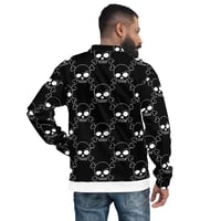 Image 2 of Rowdy Rag's Skull & Crossbones Punk Bomber Jacket