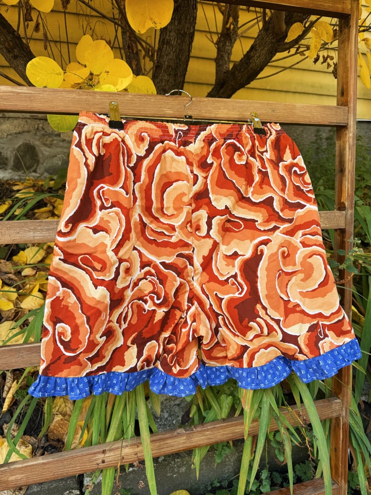 Image of High Waisted Ruffle Shorts — Calico Cat