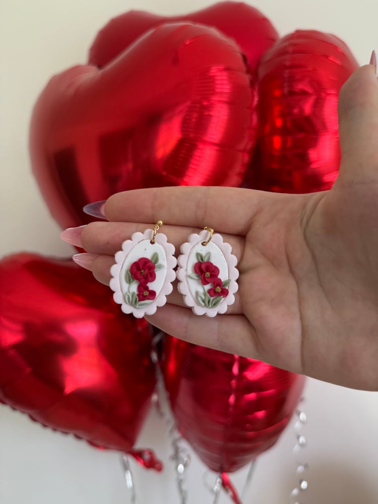 Image of Blush Bloom dangles 