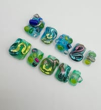 Image 2 of green & blue freestyle set