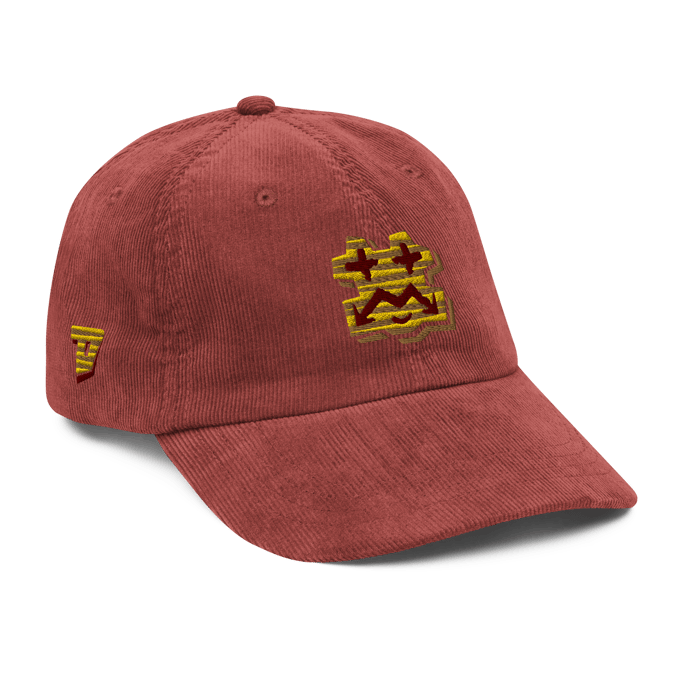 Image of aka devoyd Burgundy Corduroy hat