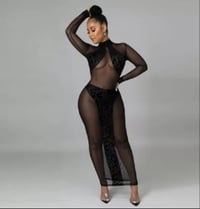 Image 1 of Sheer animal print