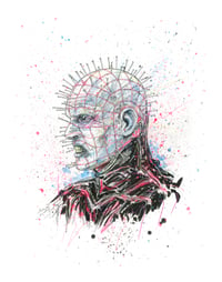 Image 3 of Neon Nightmares 3 Art Print - Ghostface, Pinhead, Jason, Freddy 