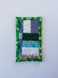 Image 1 of Business Card No. 3 - tiny art quilt 