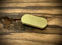 Image 1 of Dog tag shape THICK medallion blank brass 