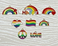 8pc Rainbow charms set