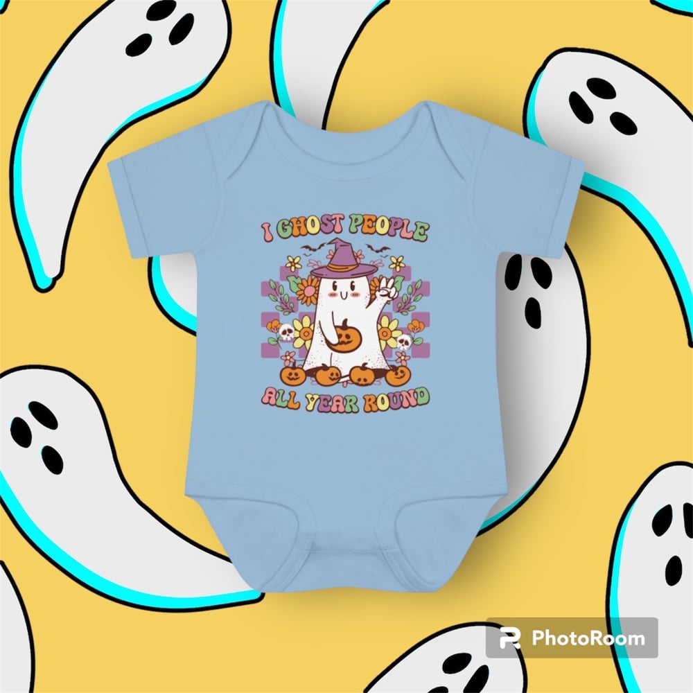 Image of “I Ghost people all year round” baby bodysuit