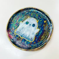 Image 5 of Happy Ghost Trinket Dish with rainbow effect (4.3 Inches Diameter)