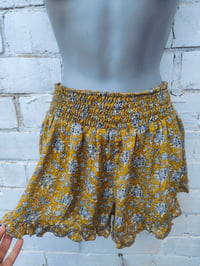 Image 1 of Frida Frilly Shorts mustard