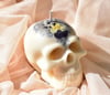 Unscented Lavender Skull Candle