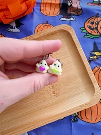 Image 1 of Glow In The Dark Ghost Earrings 