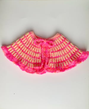 Image of Sofie and Iris Neon Yellow and Red/Orange/pink Ruffle Double Collar