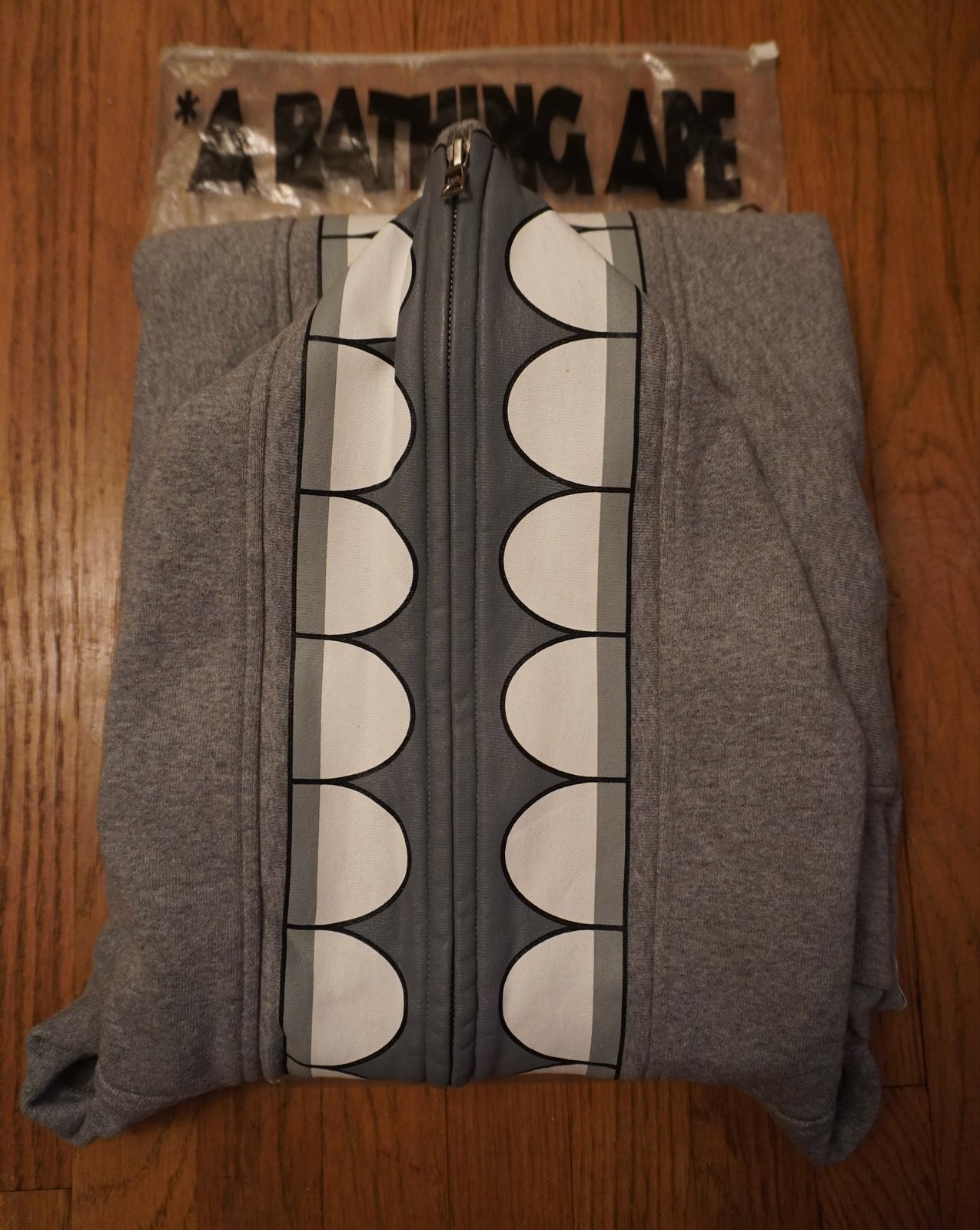 Bape KAWS Chomper Hoodie gray Building Blocs