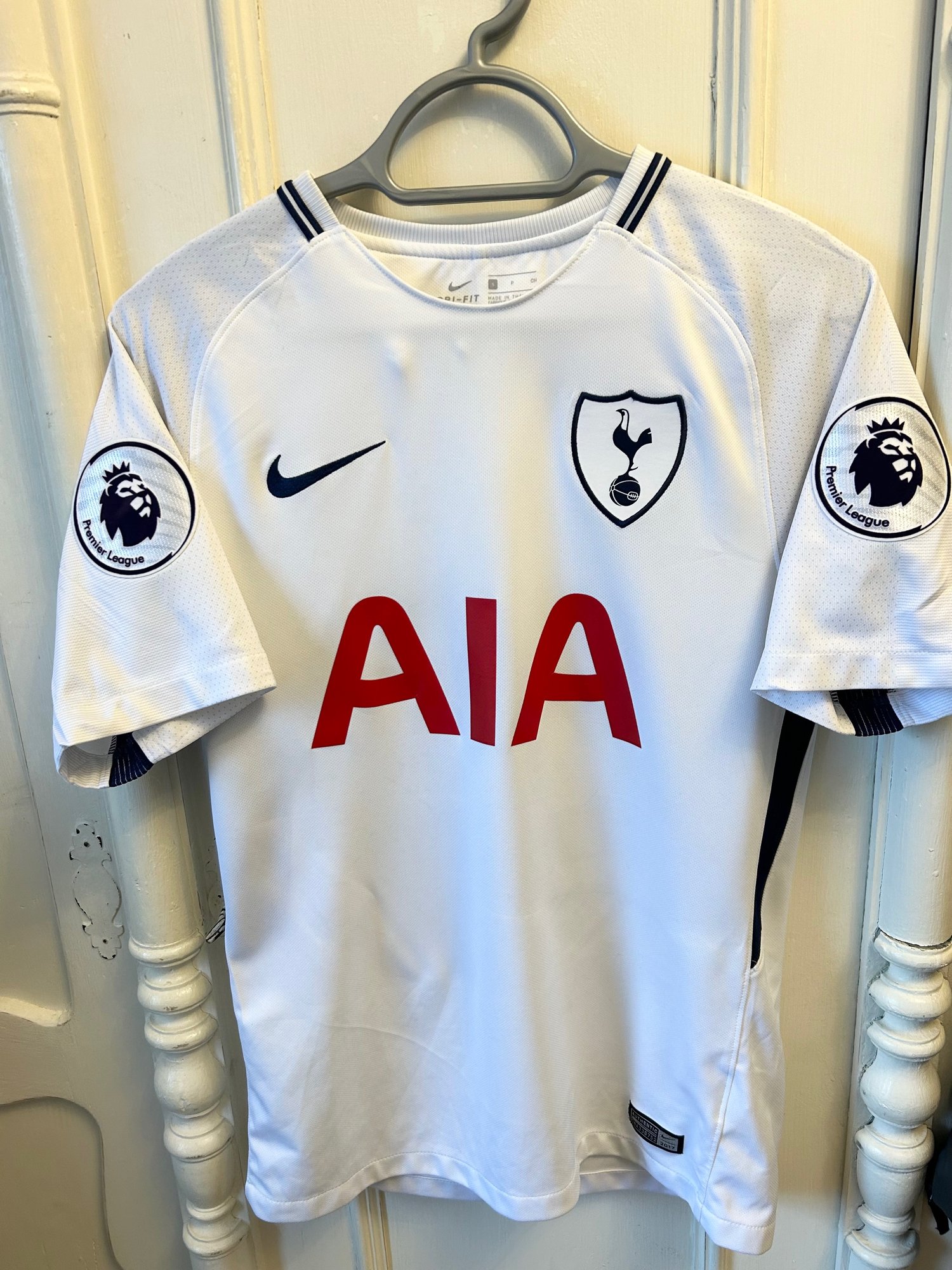 Image of Tottenham Hotspur “DELE 20” 2017/18 Home Shirt + PL patches (S)