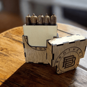 Image of Personalized Wooden Travel Cigar Box, Travel Cigar Case, Handmade *NOT CUSTOMIZABLE*