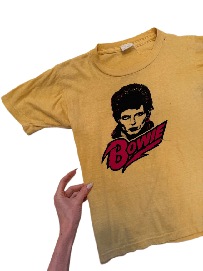 1970s David Bowie Diamond Dogs tour concert t shirt tee vintage