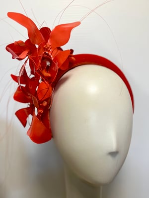 Image of Tangerine padded velvet headband SOLD