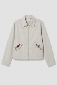 Gossy Projects – Embroidered Bloom Zip Jacket