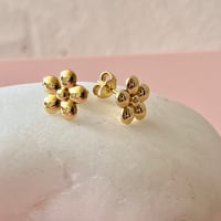 Image 1 of Flower Studs - Gold