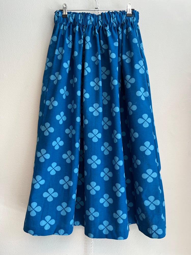 Image of Blue clover skirt (xs-xxl)