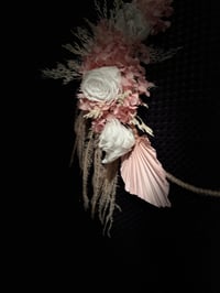 Image 11 of  Delicate Blush and White Dried Floral Hoop