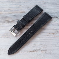 Image 1 of Classic Black Wild Pigskin Strap