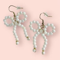 Image 1 of Pearly Bow earrings