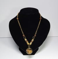 Image 1 of Tiger Eye Tumble - 18K Gold Plated Chain Neckklace